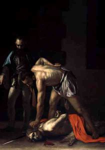 The Decapitation of St. John the Baptist, 1608 (detail-2)