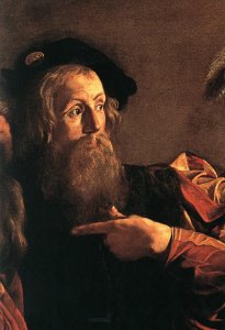 The Calling of Saint Matthew (detail 4) 1599-1600