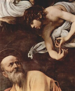 The Inspiration Of Saint Matthew (detail)